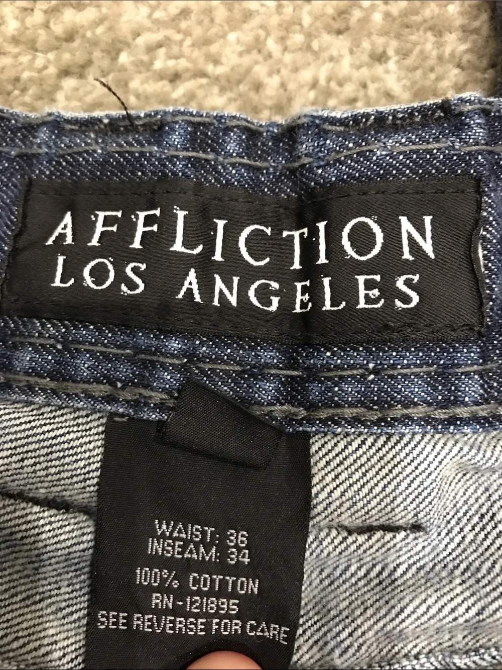 Men’s Cooper Affliction Boot Cut Jeans